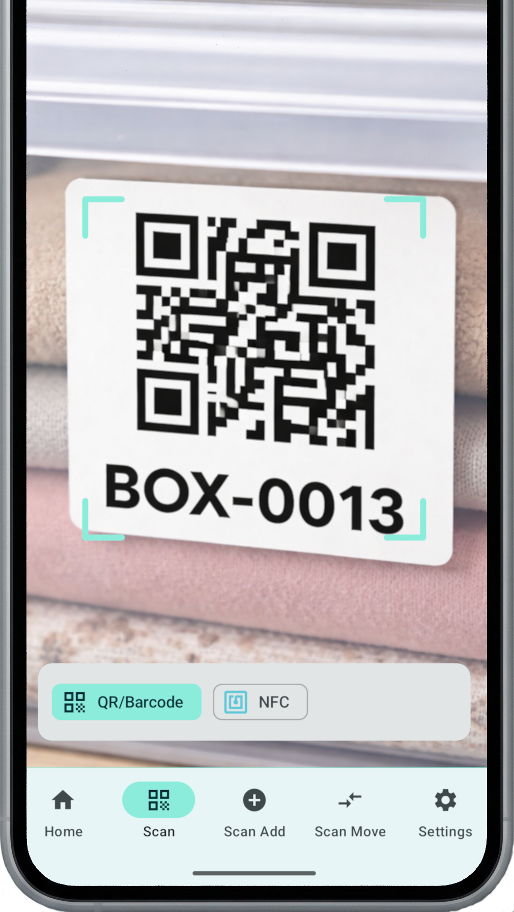 Placefolio QR scanning screen